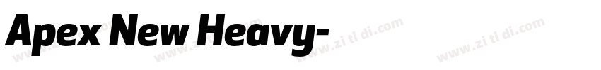Apex New Heavy字体转换